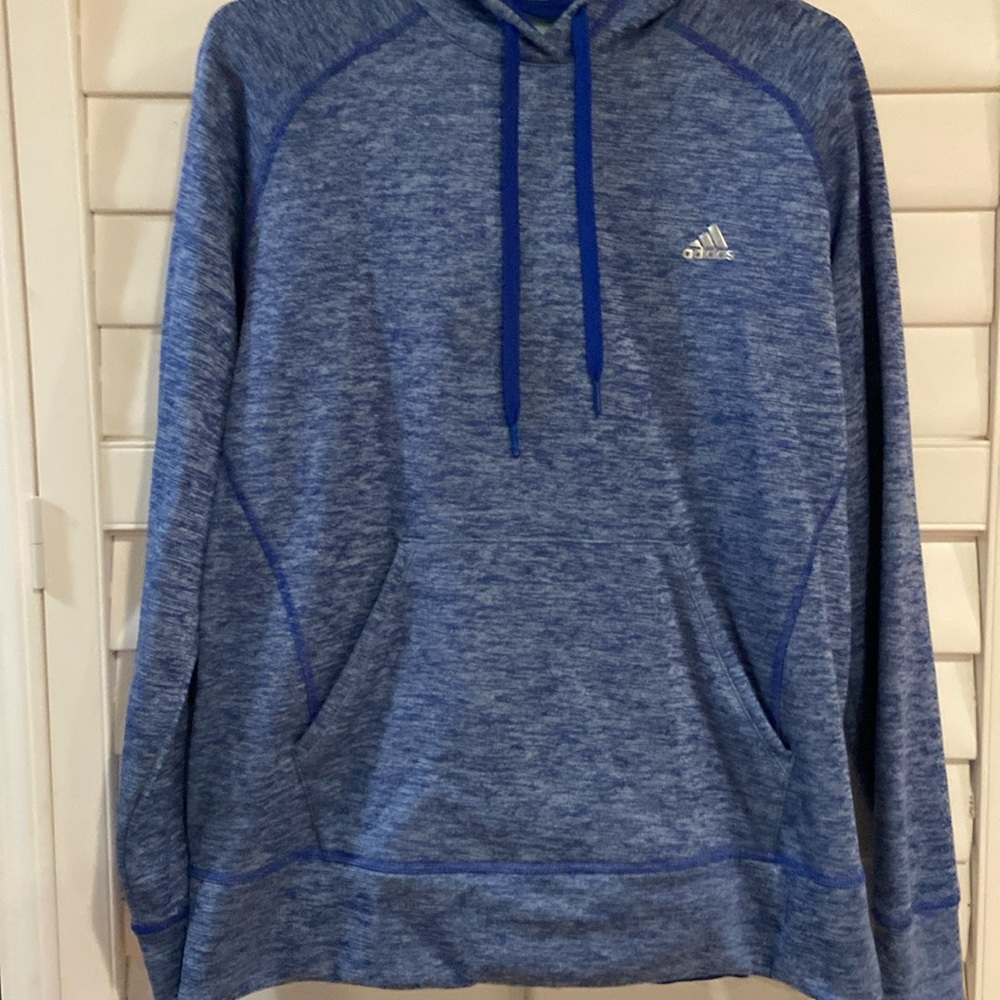Women’s size Large adidas sweatshirt dry fit on outside warm  fleece on outside.